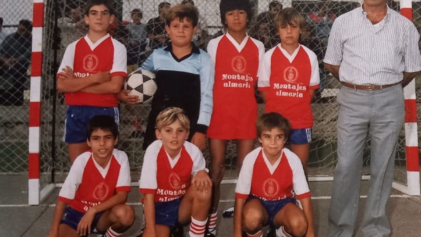 Ortiz, abajo a la izquierda, con el Automáticos Barcelona