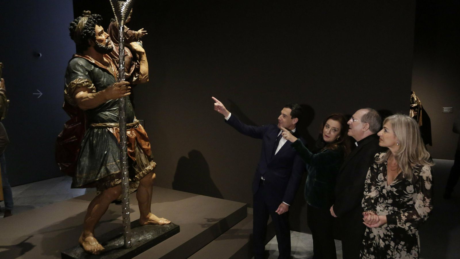 La monumentalidad escultórica del 'San Cristóbal' de Montañés.