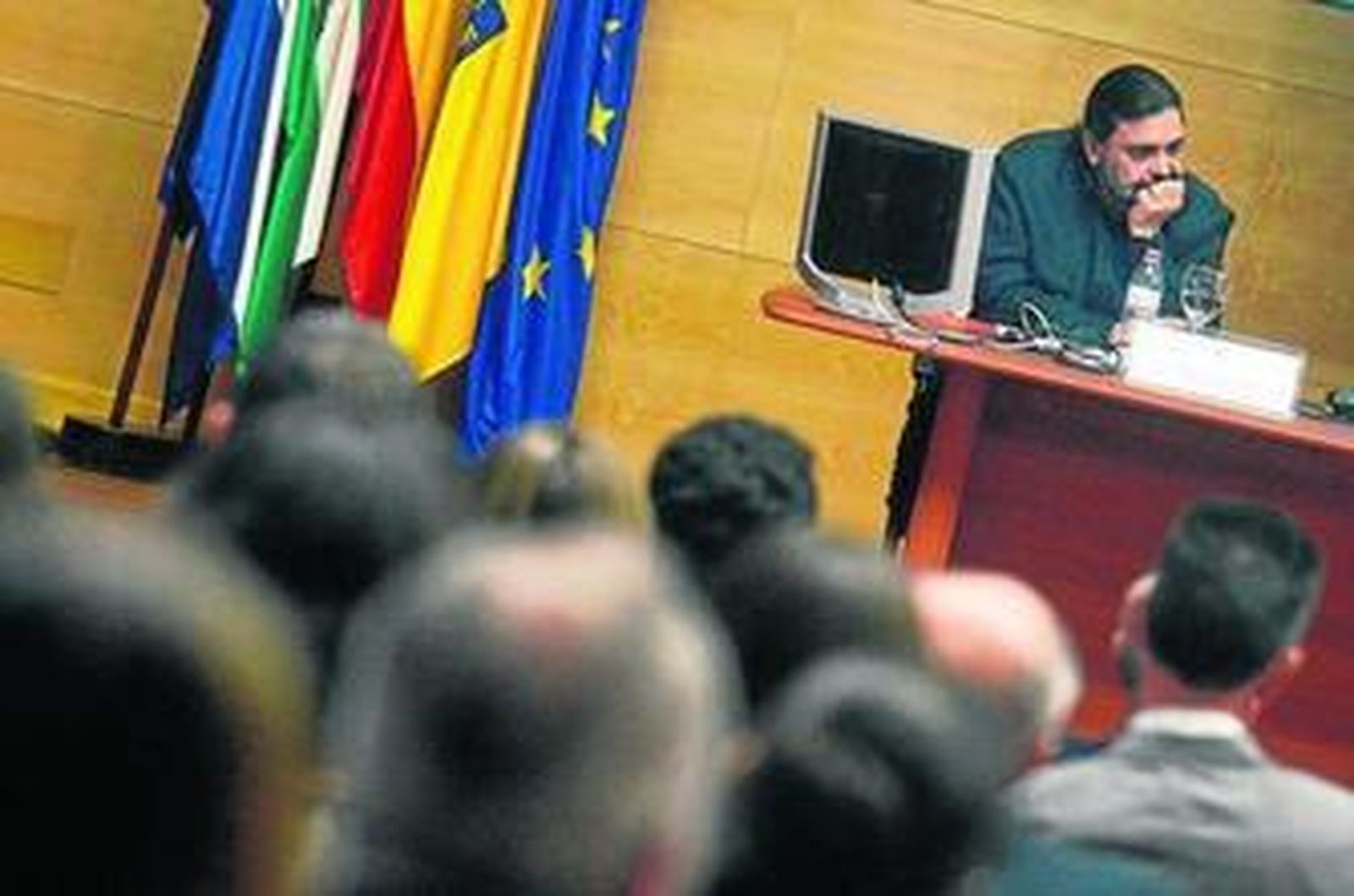 Manuel A. González Fustegueras, de la dirección de Territorio y Ciudad, durante un acto en Jerez.