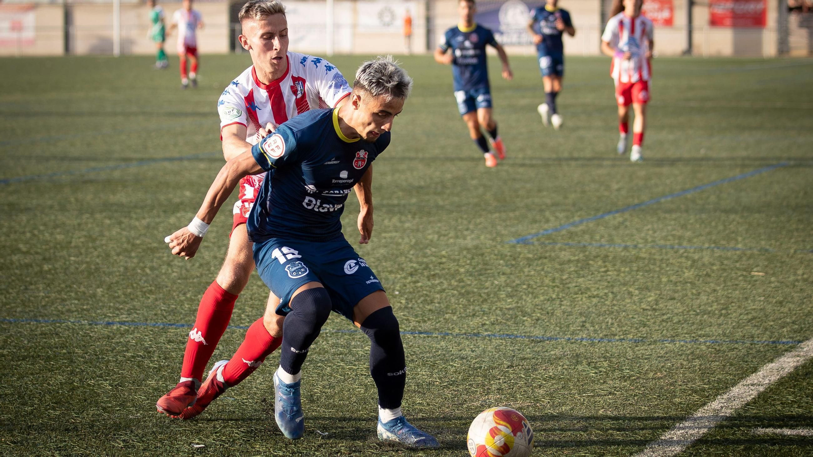 Imagen de la primera parte del encuentro del Arenas