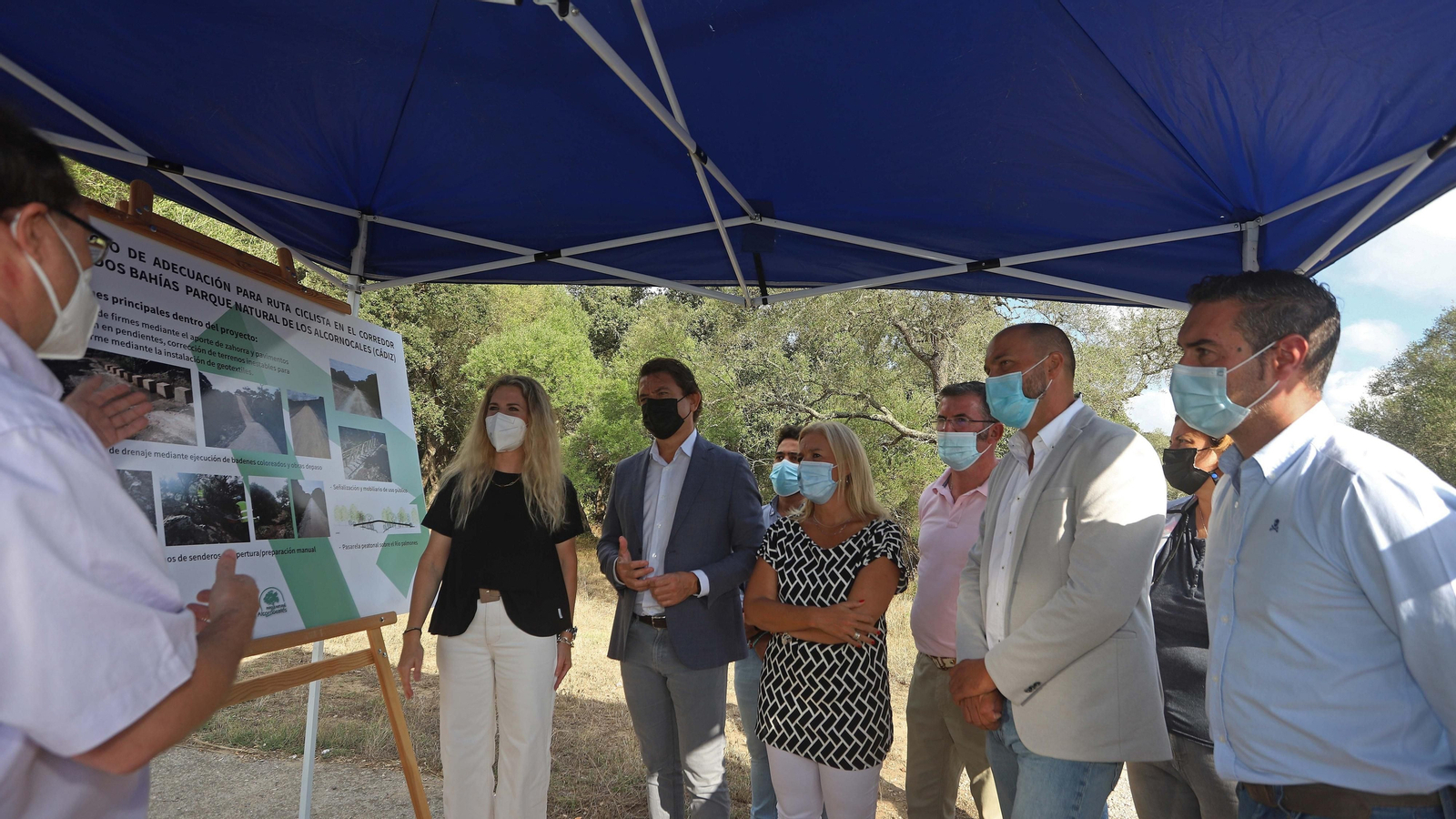 Fotos del futuro Corredor Verde Dos Bahías en Los Barrios