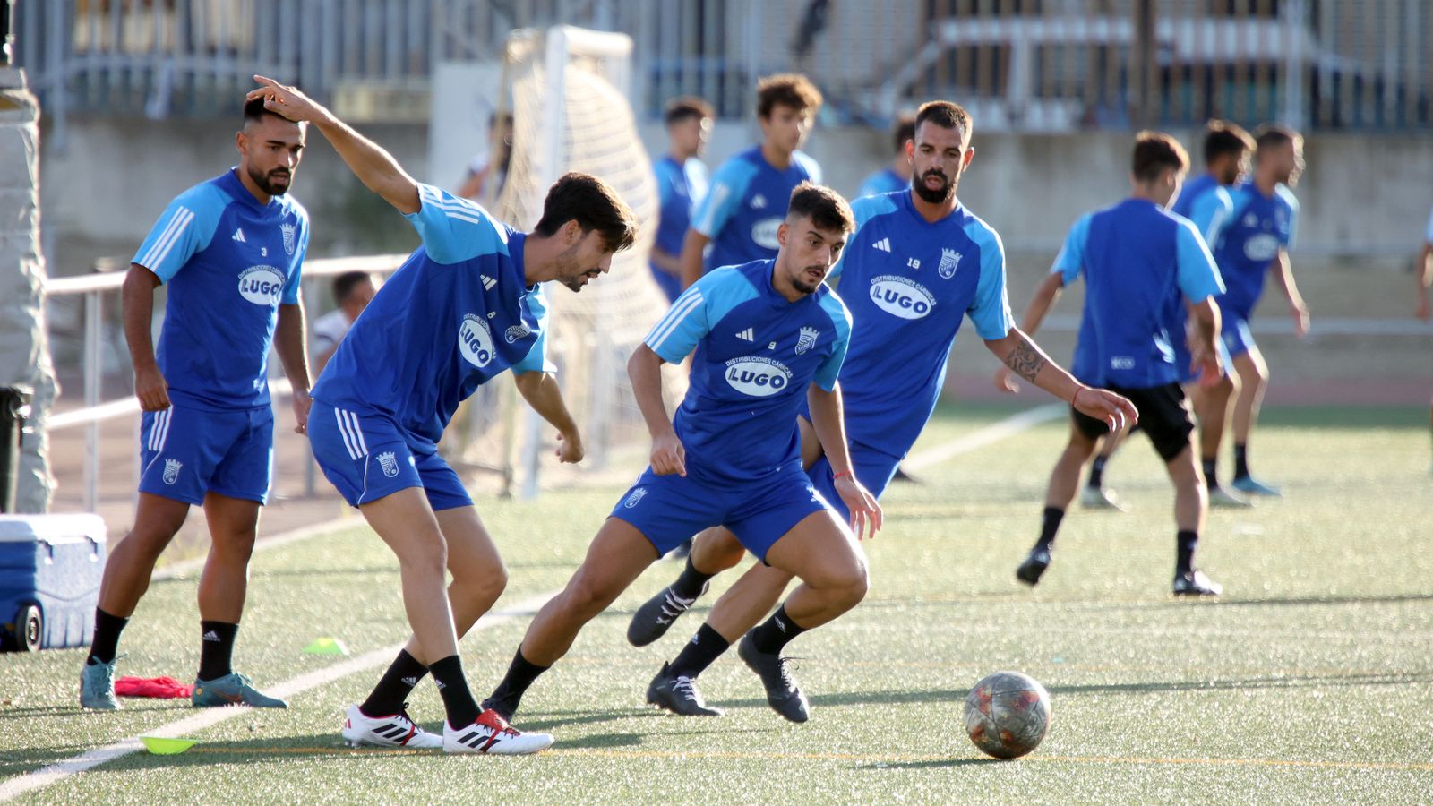 Primer entrenamiento del Xerez CD en el campo de La Granja