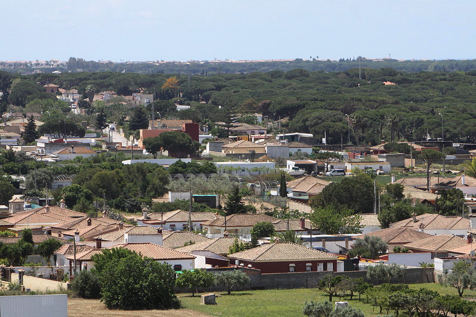Vista de una zona del extrarradio del término municipal chiclanero que forma parte del futuro proceso de legalización.