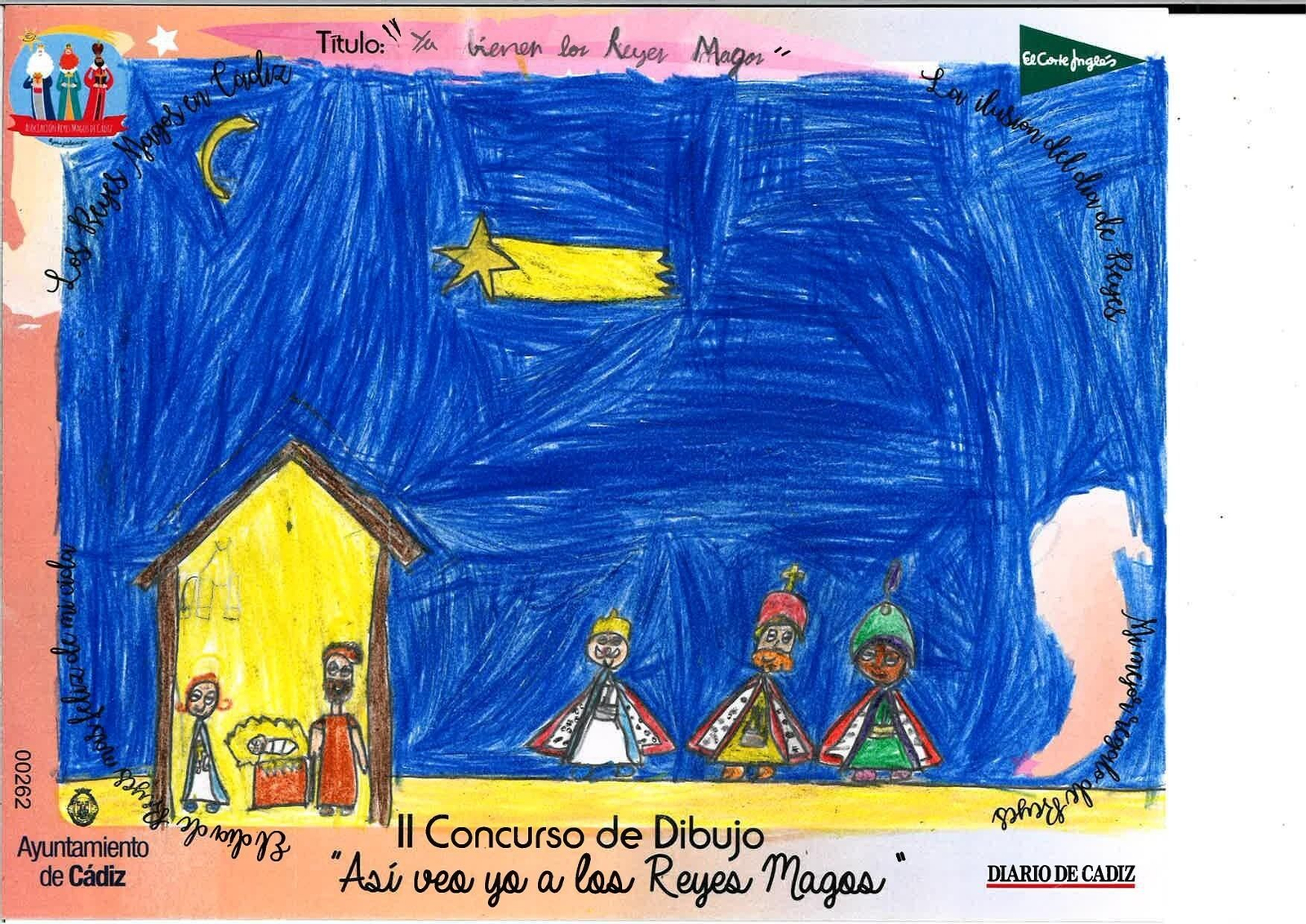 Las felicitaciones finalistas del II Concurso de Dibujo 'Así veo yo a los Reyes Magos'