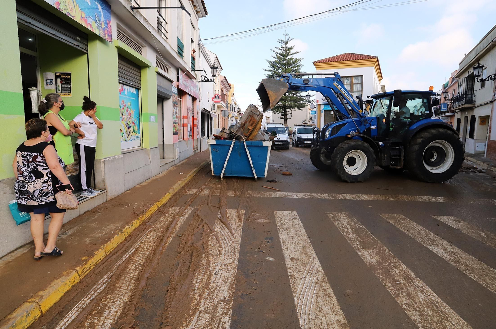 Imágenes de los destrozos provocados por el temporal en Lepe
