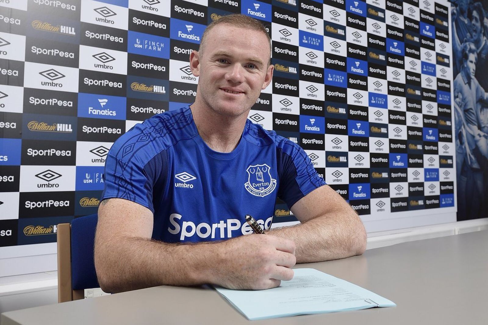 Rooney, con la camiseta del Everton