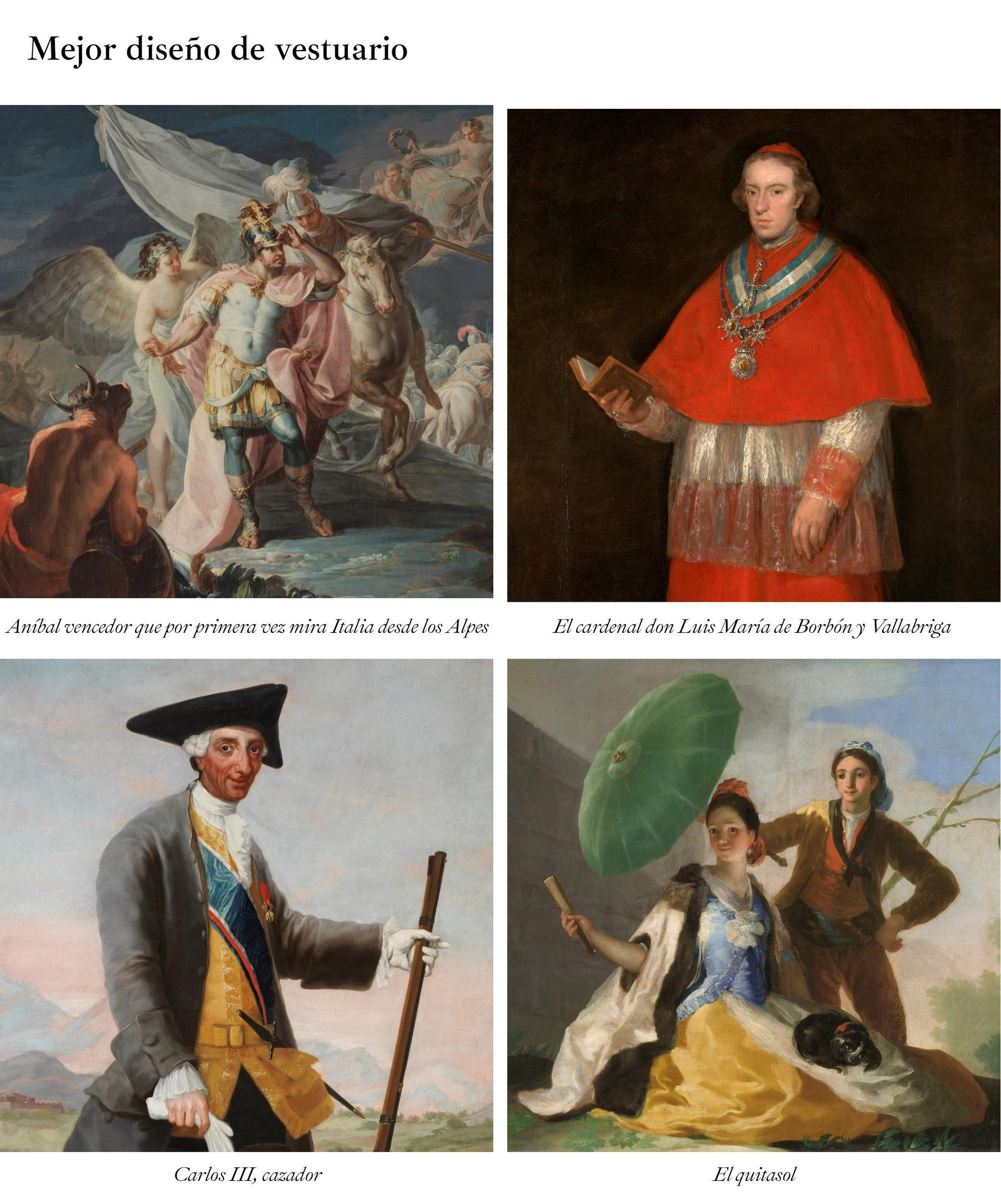 Dos de los nominados a Mejor diseño de vestuario.