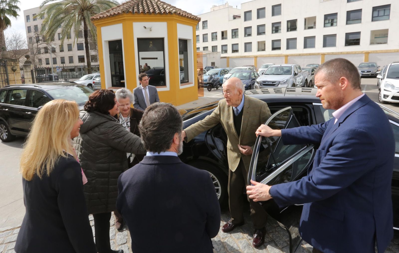 Visita a la Real Escuela del Arte Ecuestre del Ex-Presidente de Francia Valéry Giscard D'Estaigne