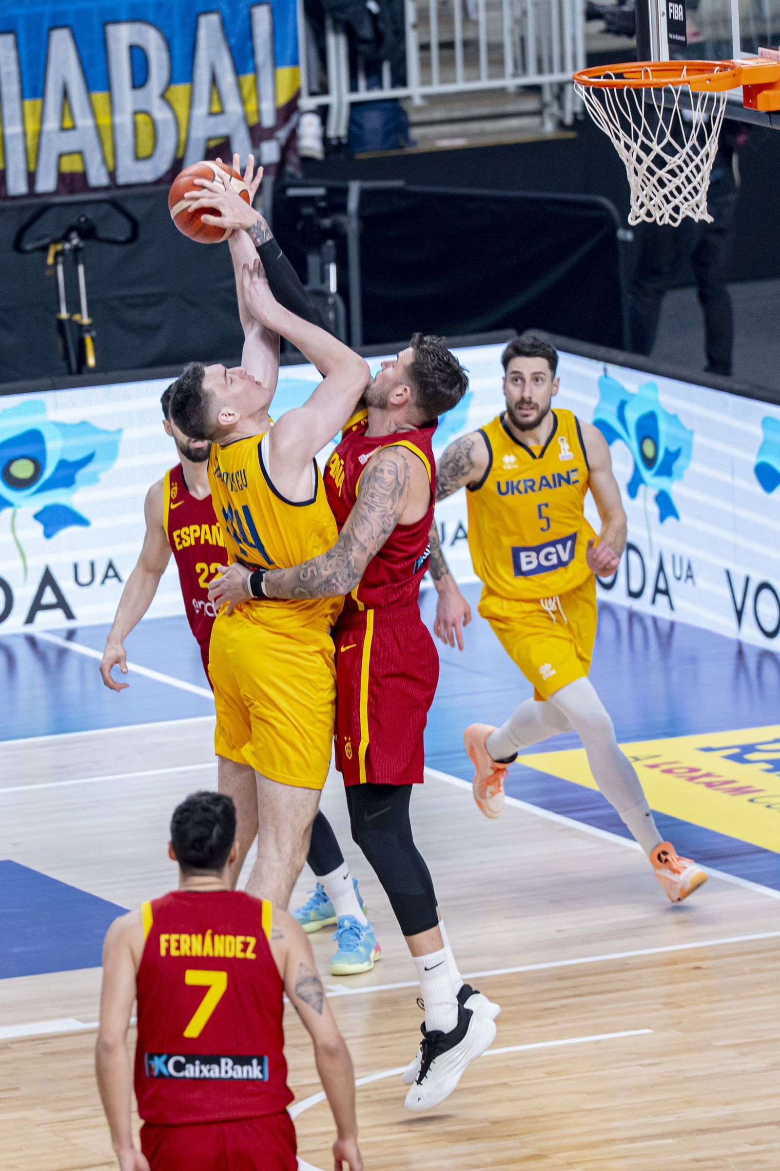 Las mejores fotos del Ucrania-España de baloncesto