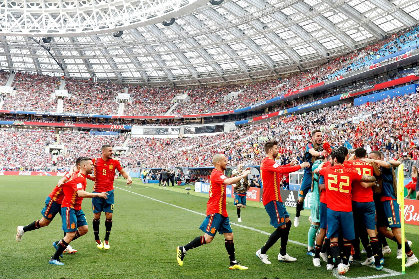 Las imágenes del España-Rusia