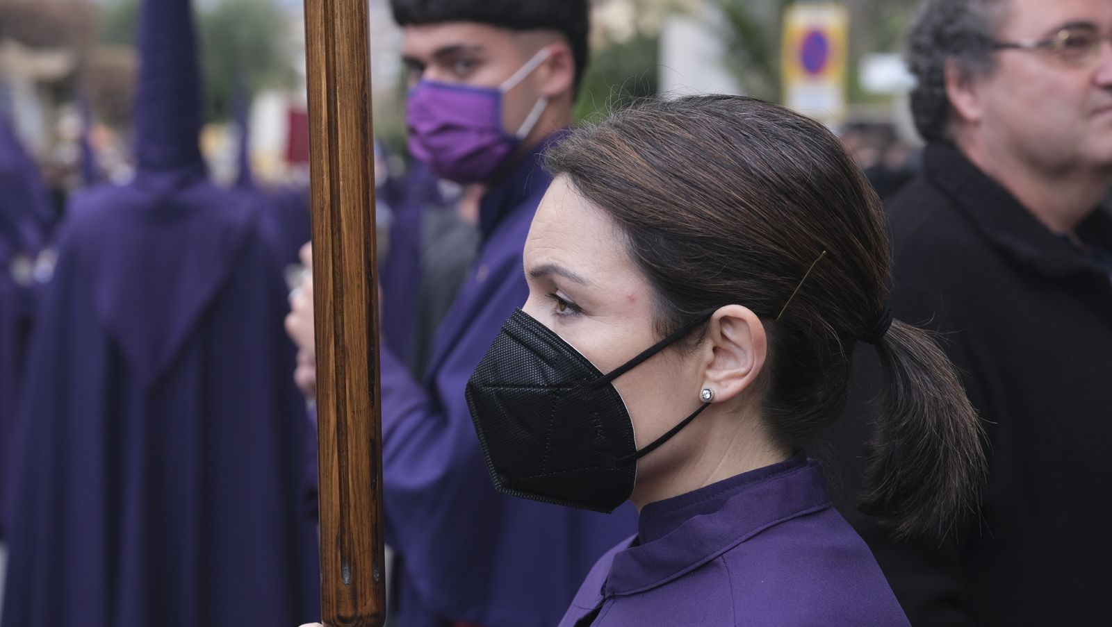 Procesión del Encuentro en Almería, en imágenes.