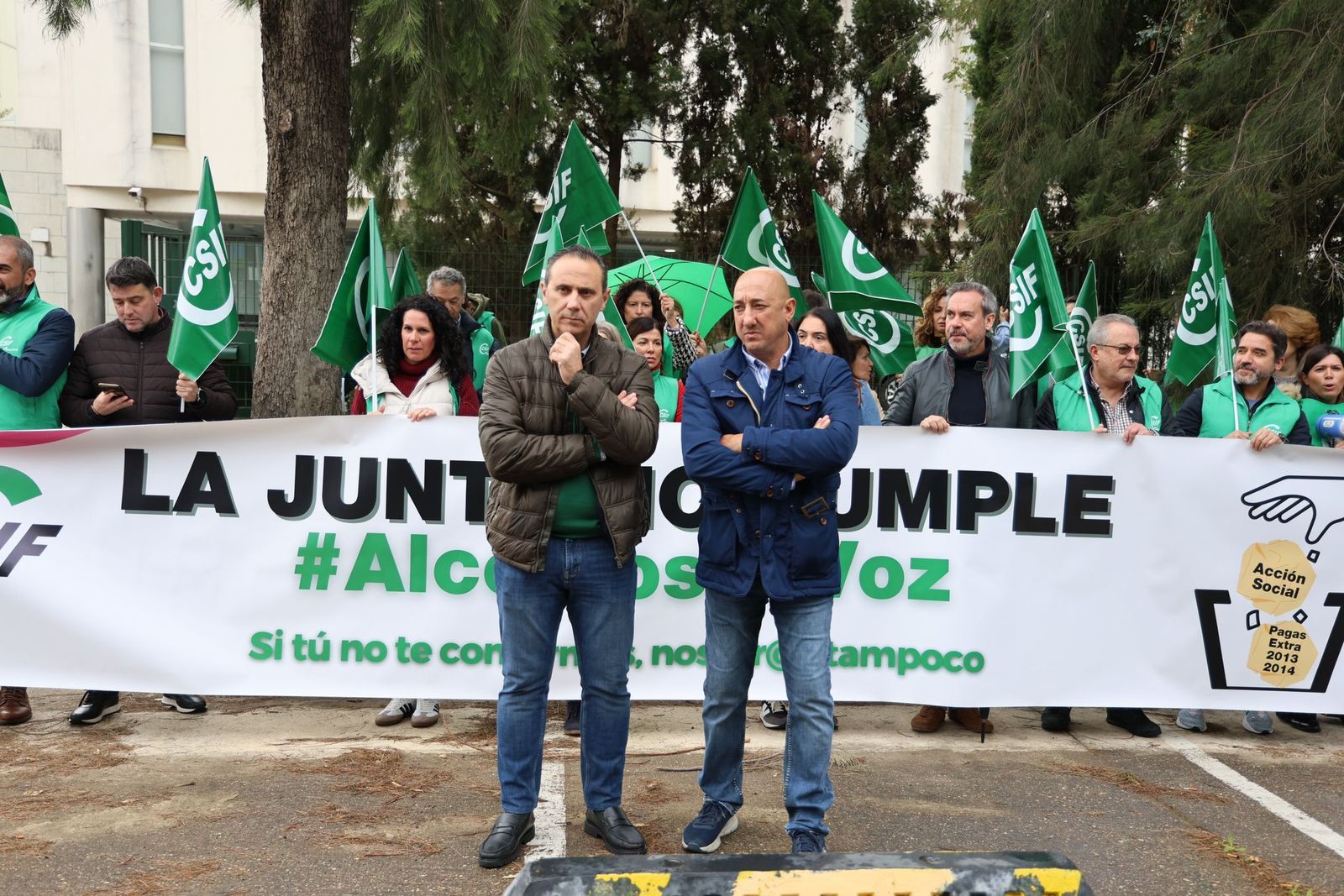 Protesta del sindicato CSI-CSIF.