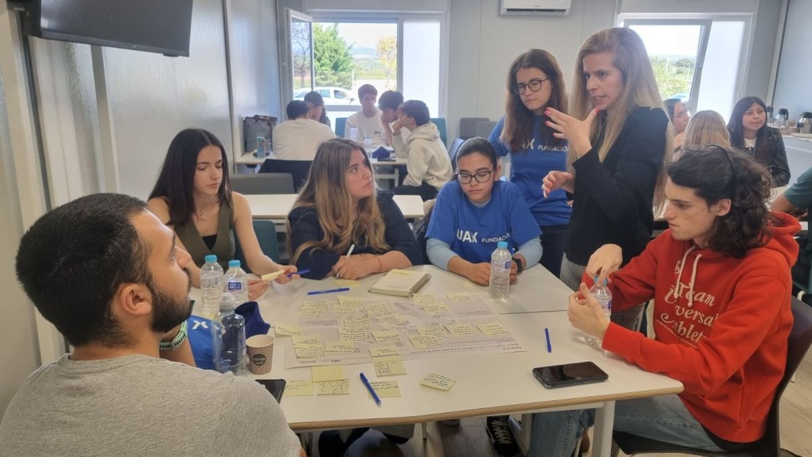 Estudiantes en una formación.