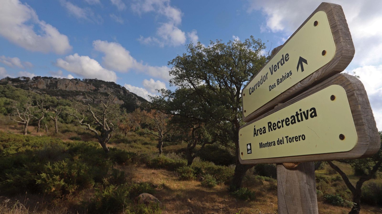 Tramos donde el sendero está señalizado