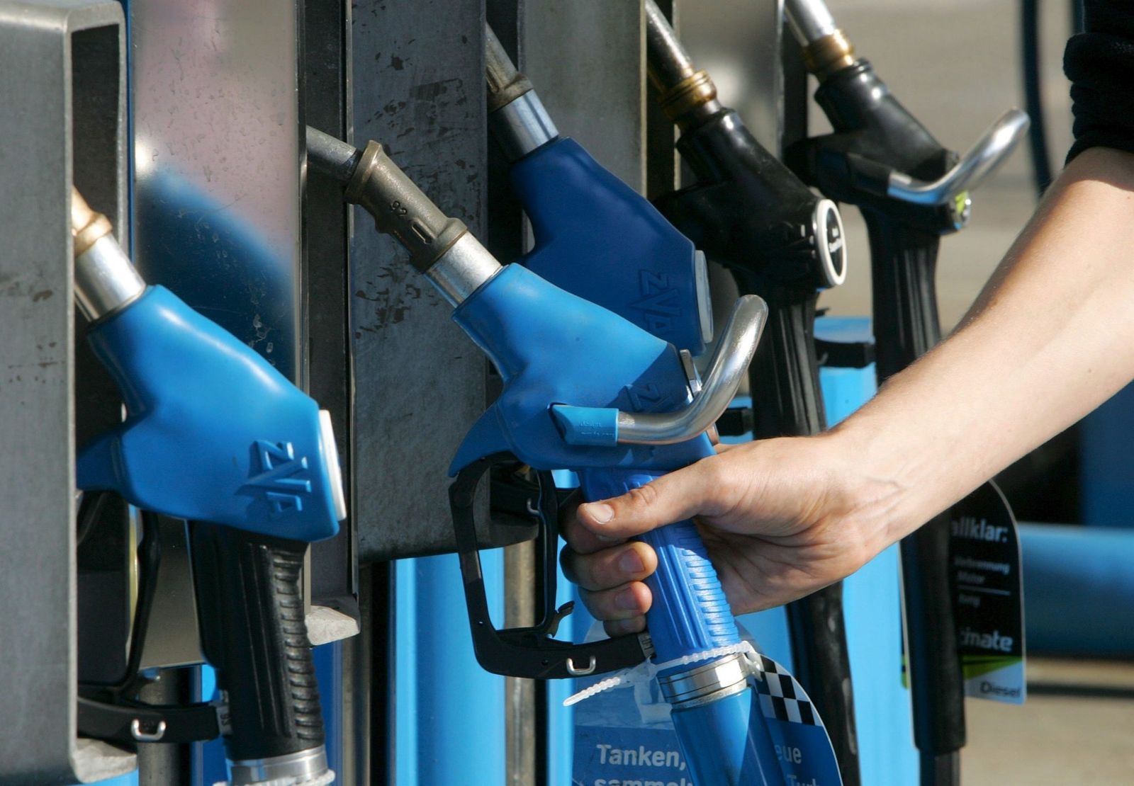 Surtidor de una gasolinera.