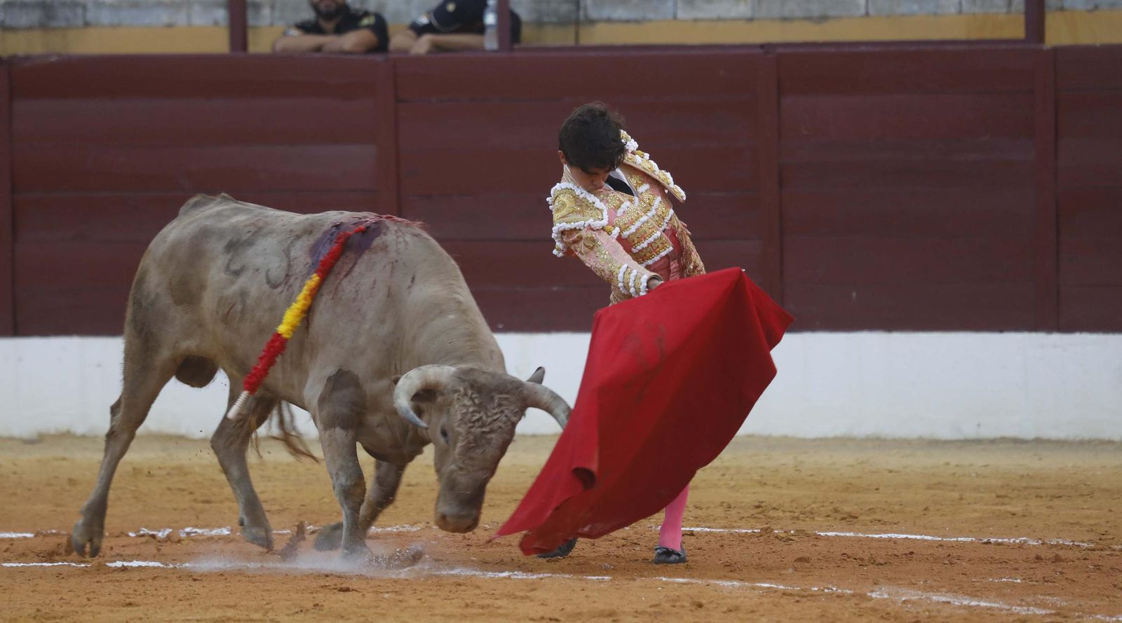 Fotos del triunfo de Manuel Roman y Javier Zulueta con la buena novillada de Núñez de Tarifa que abrió la Feria de La Línea