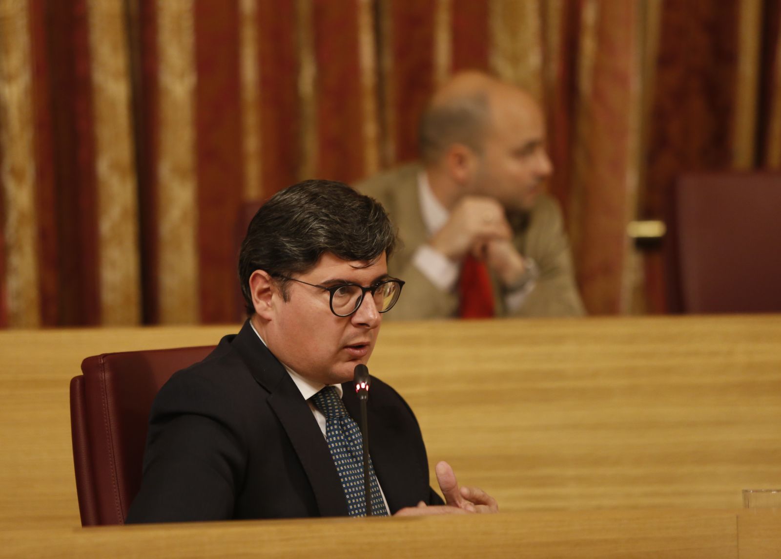 Álvaro Pimentel, portavoz de Ciudadanos en el pleno municipal de este jueves.