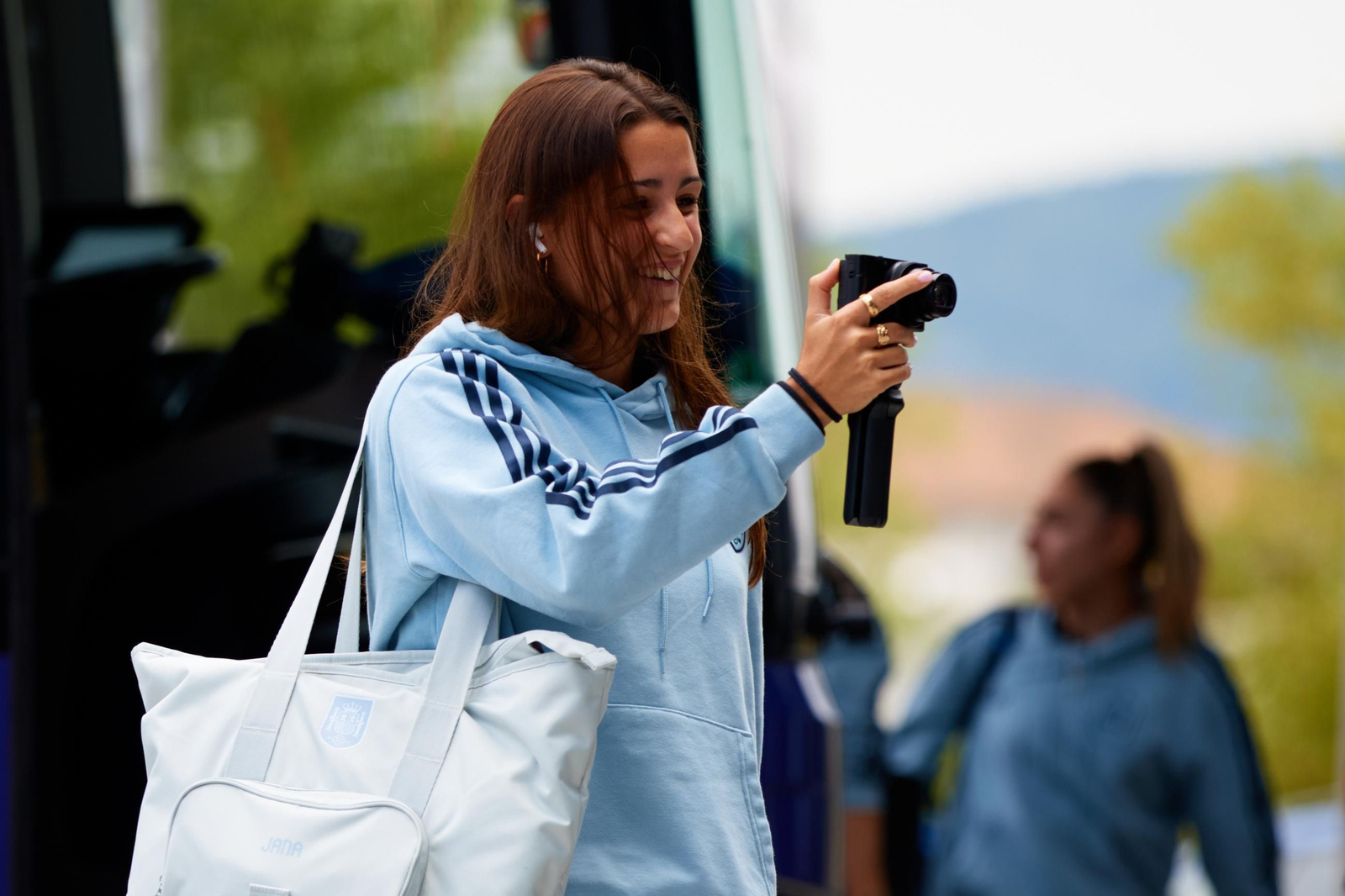 Las fotos de España antes de la final de la Eurocopa femenina