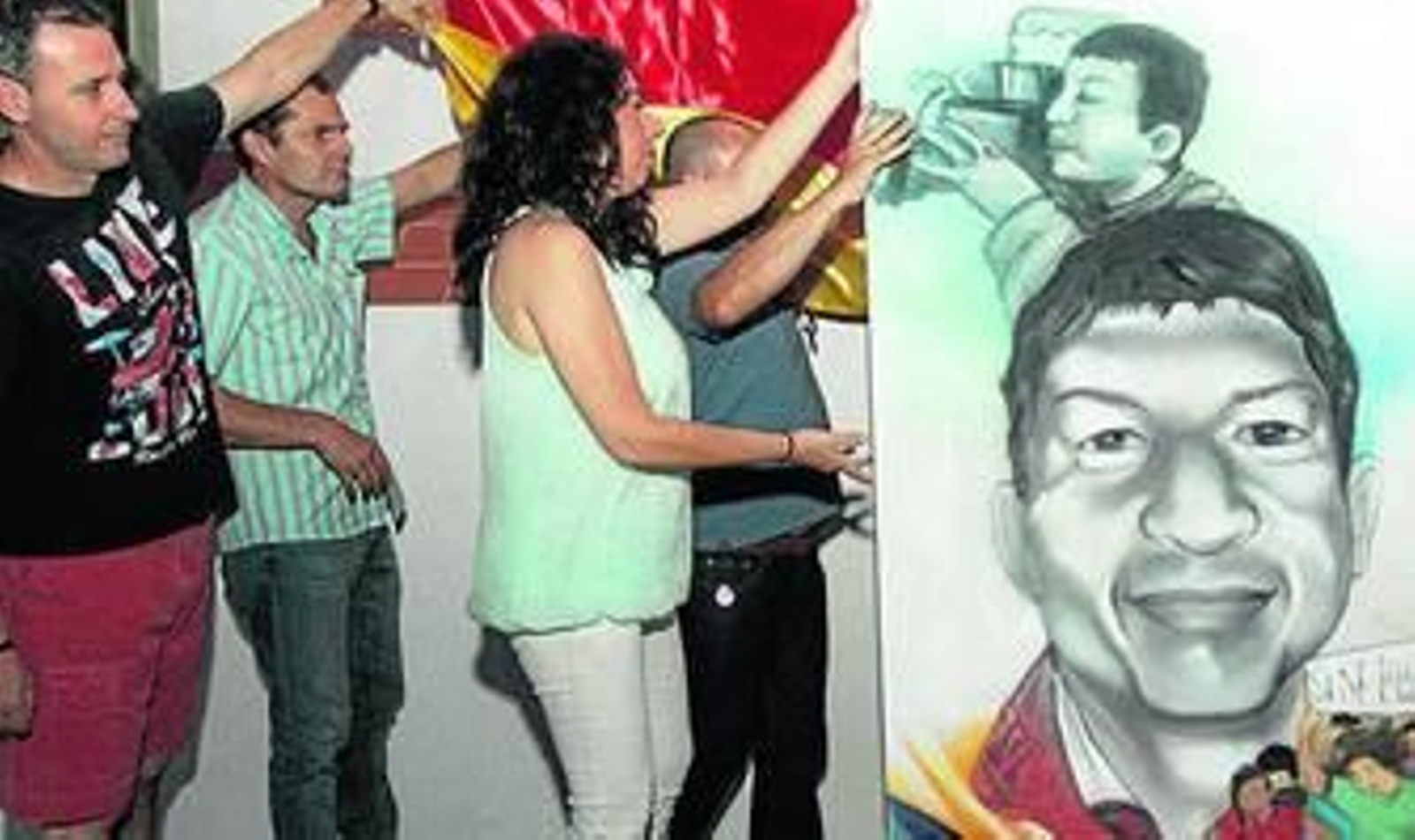 Un momento del homenaje a Alberto Almansa.