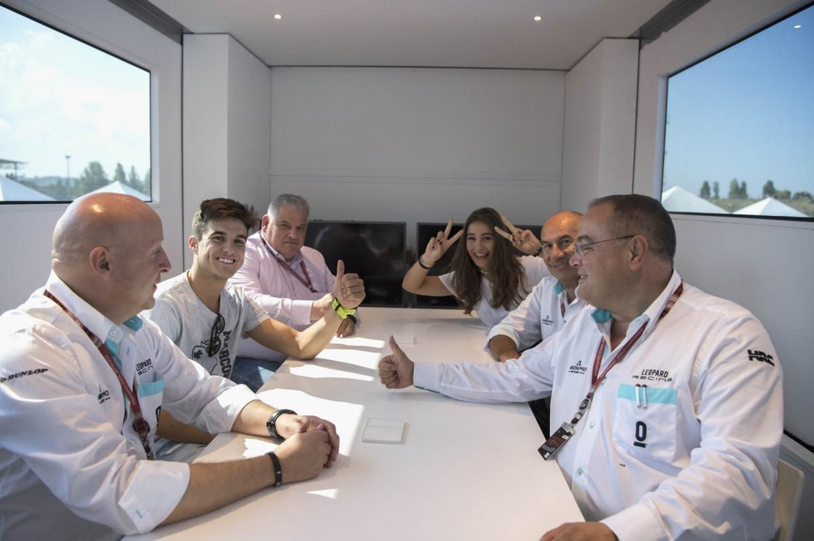 Marcos Ramírez, sonriente tras firmar su regreso al Leopard Racing.