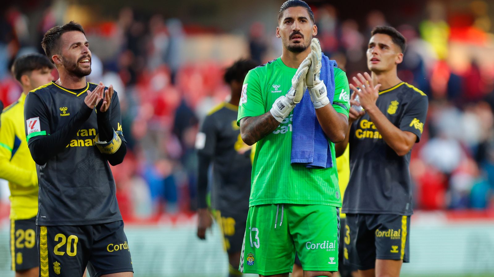 Álvaro Valles, al término de un partido de liga esta temporada.