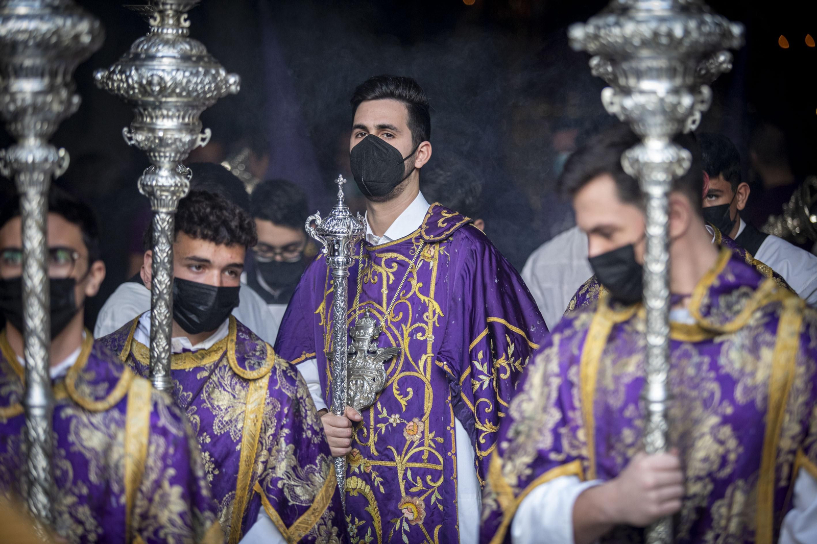 Las imágenes de la cofradía de Humildad y Paciencia en la Semana Santa de Cádiz 2022