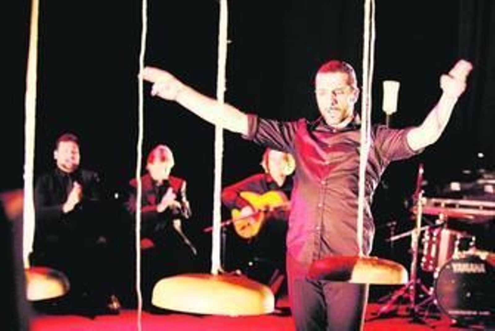 Andrés Marín, durante la puesta en escena en Granada hace unos meses de 'El cielo de tu boca'.