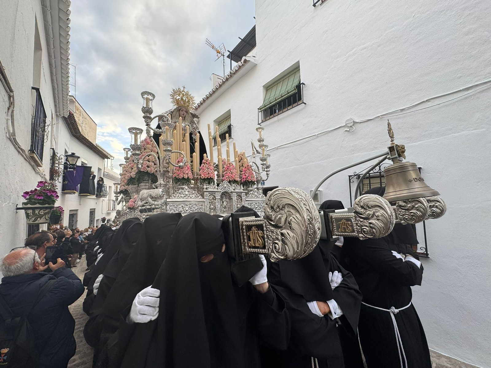 El Nazareno el Jueves Santo en Mijas, en imágenes
