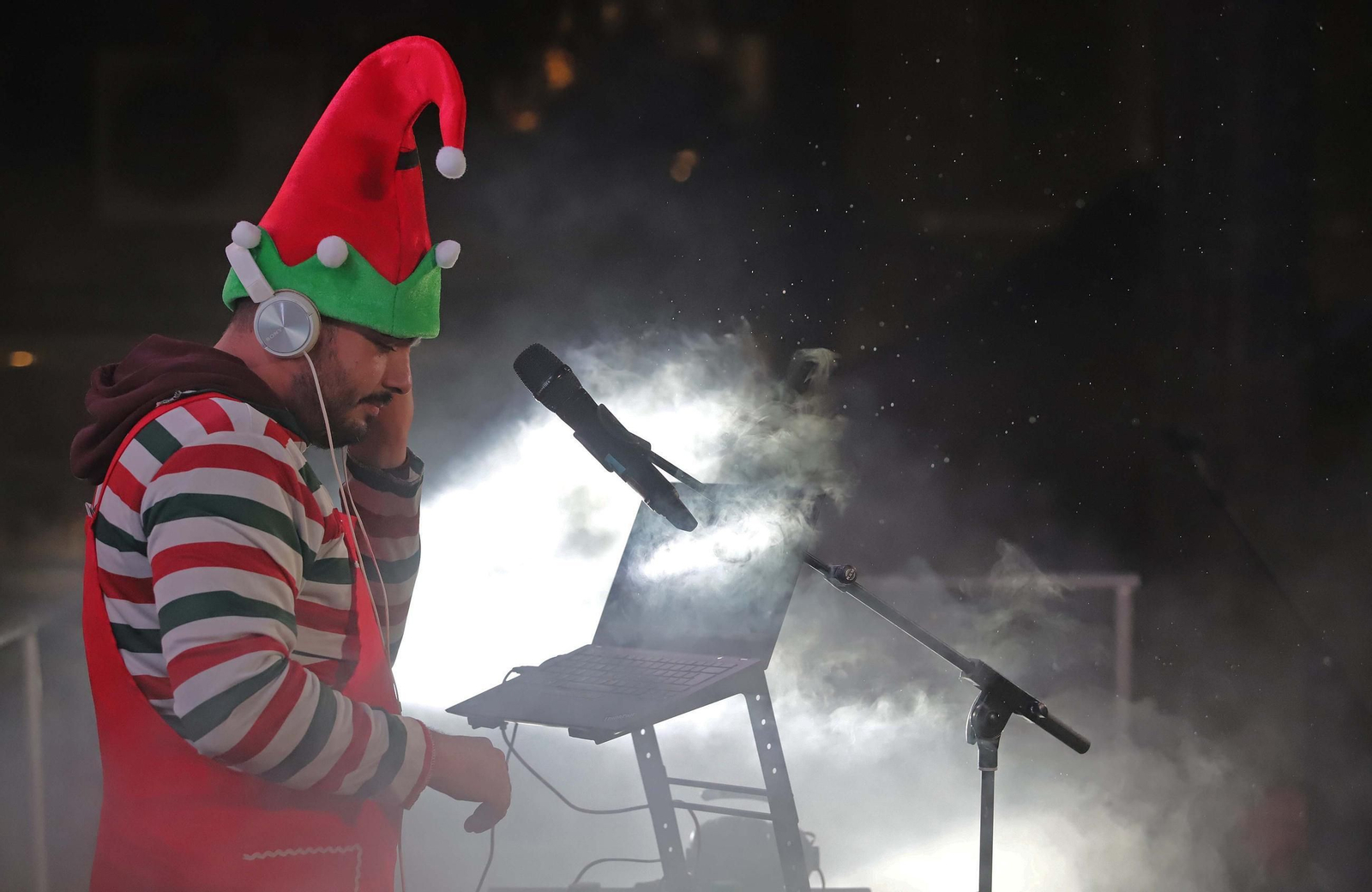 Fotos del encendido del alumbrado navideño en Algeciras