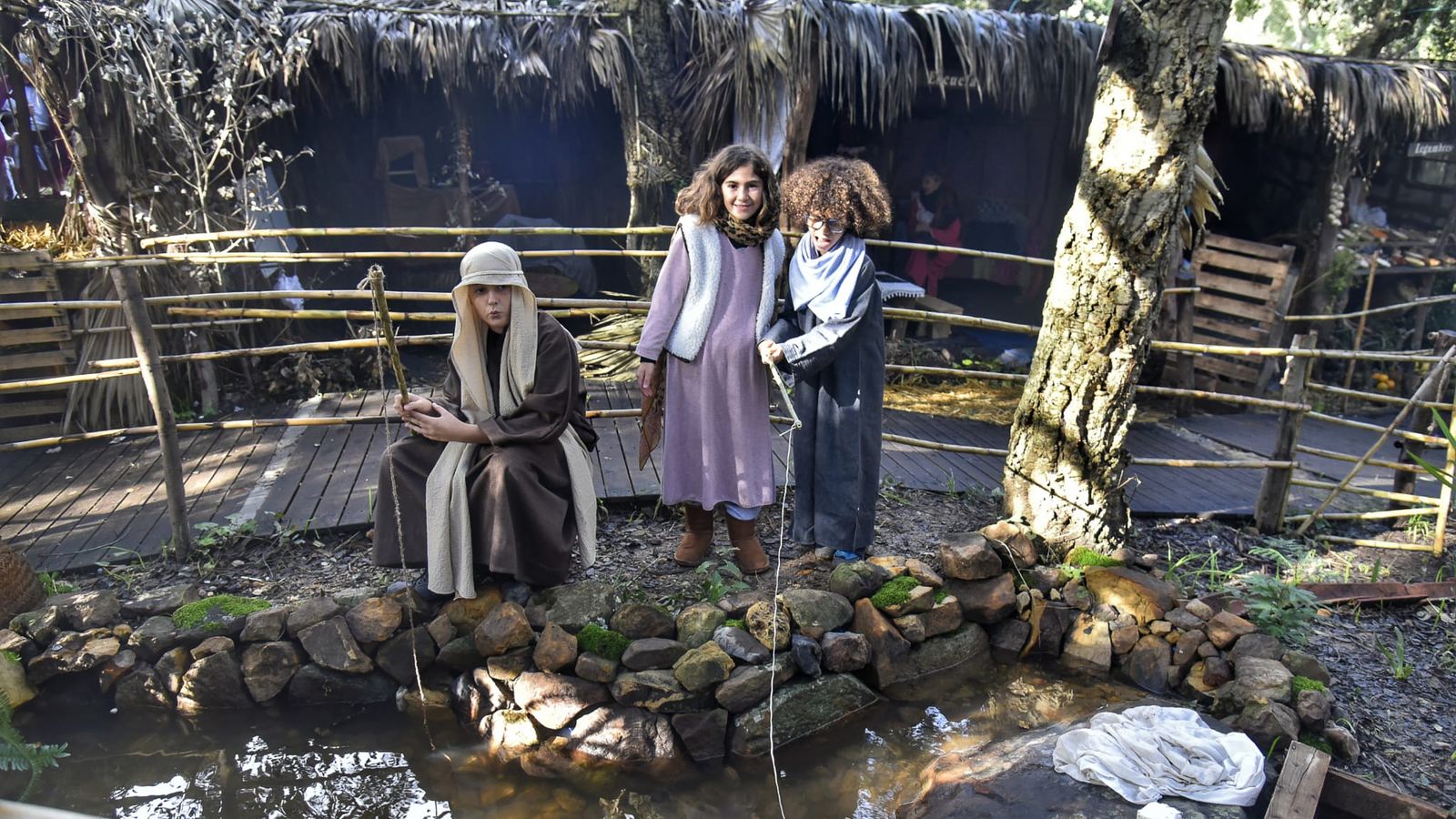 El Belén viviente de Pelayo tras el incendio
