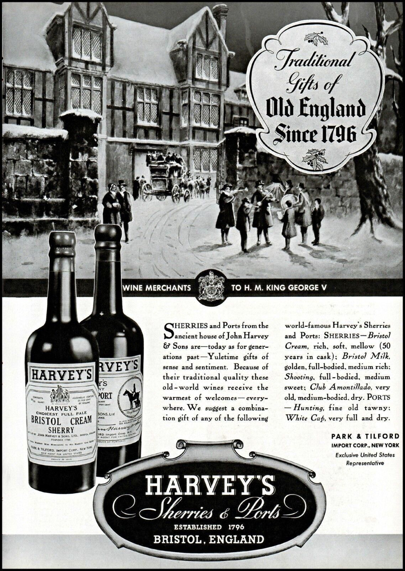 Publicidad de Harvey para la Navidad de 1935.