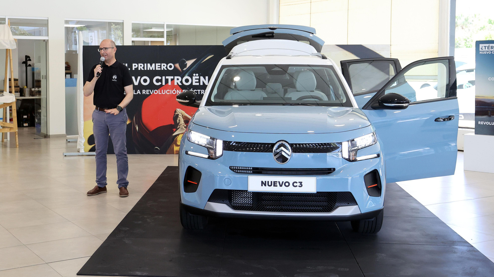 Presentación del nuevo Citroën ë-C3 en el concesionario Inauto Jerez