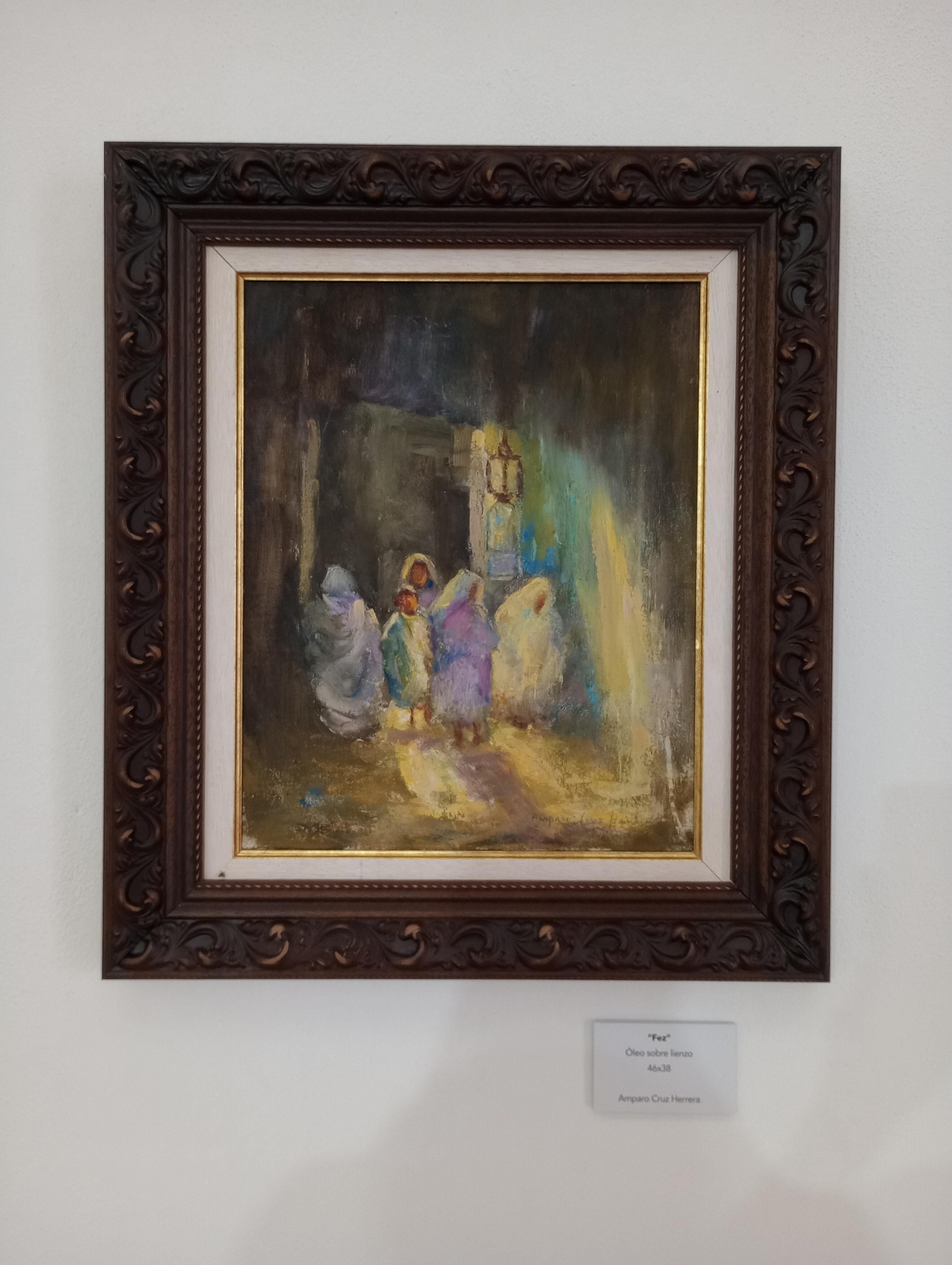 'Fez', pintura al óleo de Amparo Cruz Herrera.