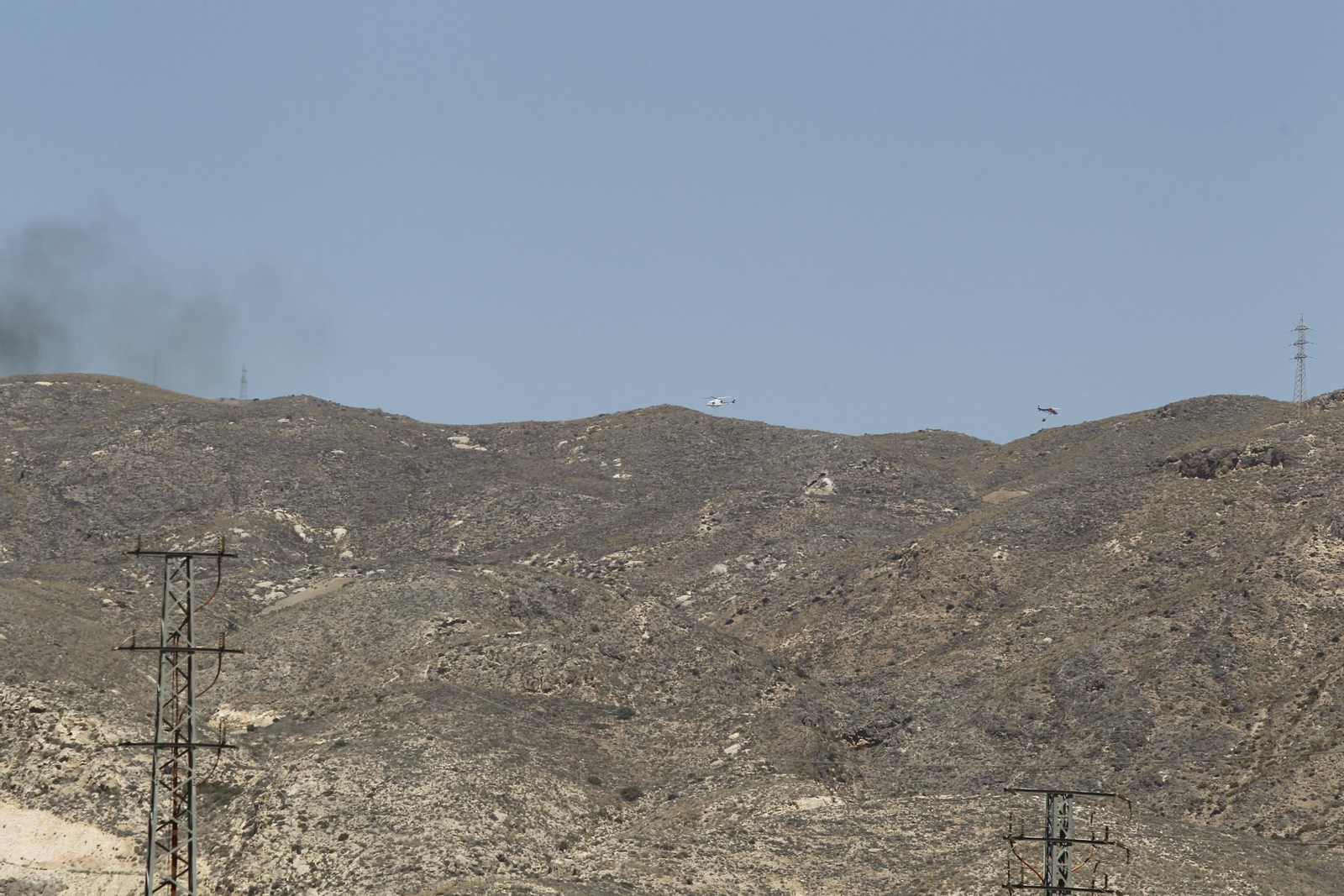 Fotogalería incendio forestal Paraje Majada del Aguilón. Huércal de Almería