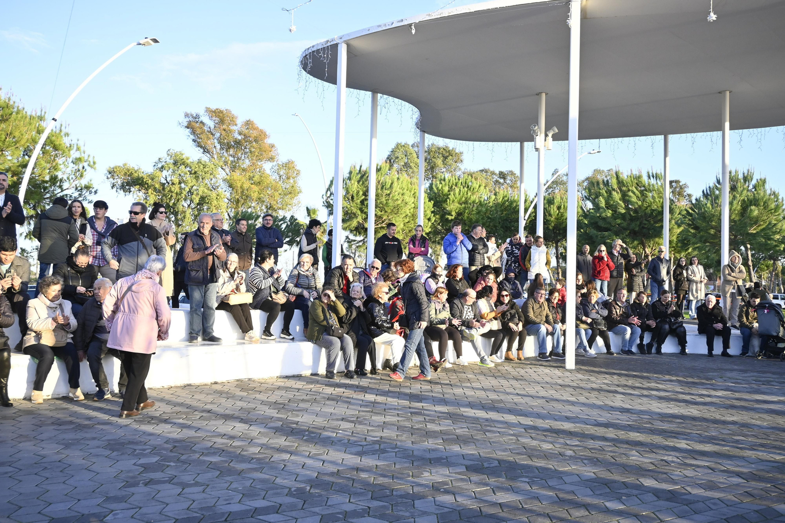 Alumbrado del Puerto de Huelva, en imágenes
