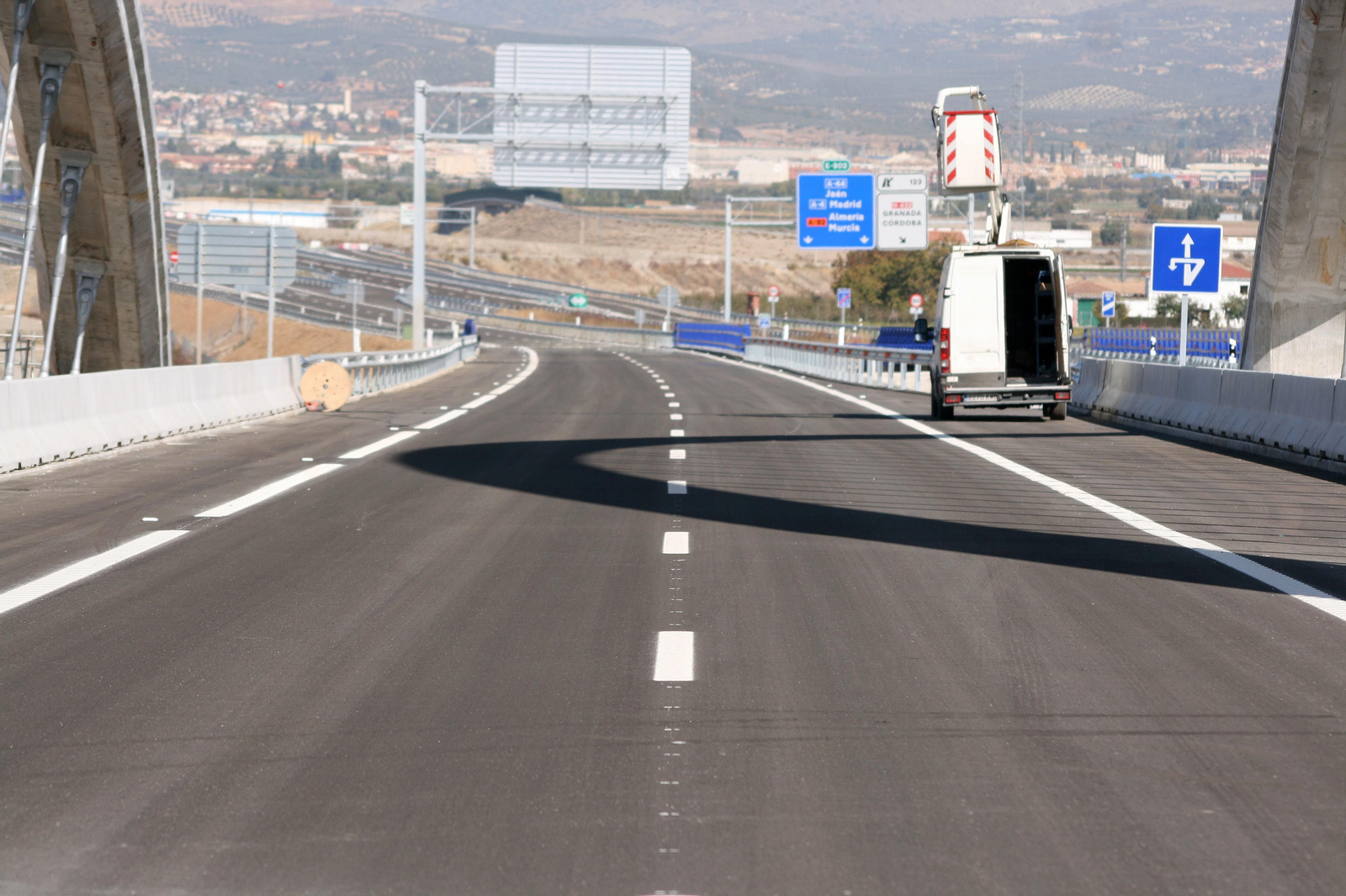 Fotos de la recta final de las obras de la Segunda Circunvalación de Granada