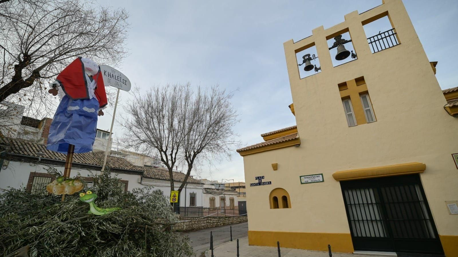 Pelele situado en la Plaza de Santa Isabel el pasado 2024.