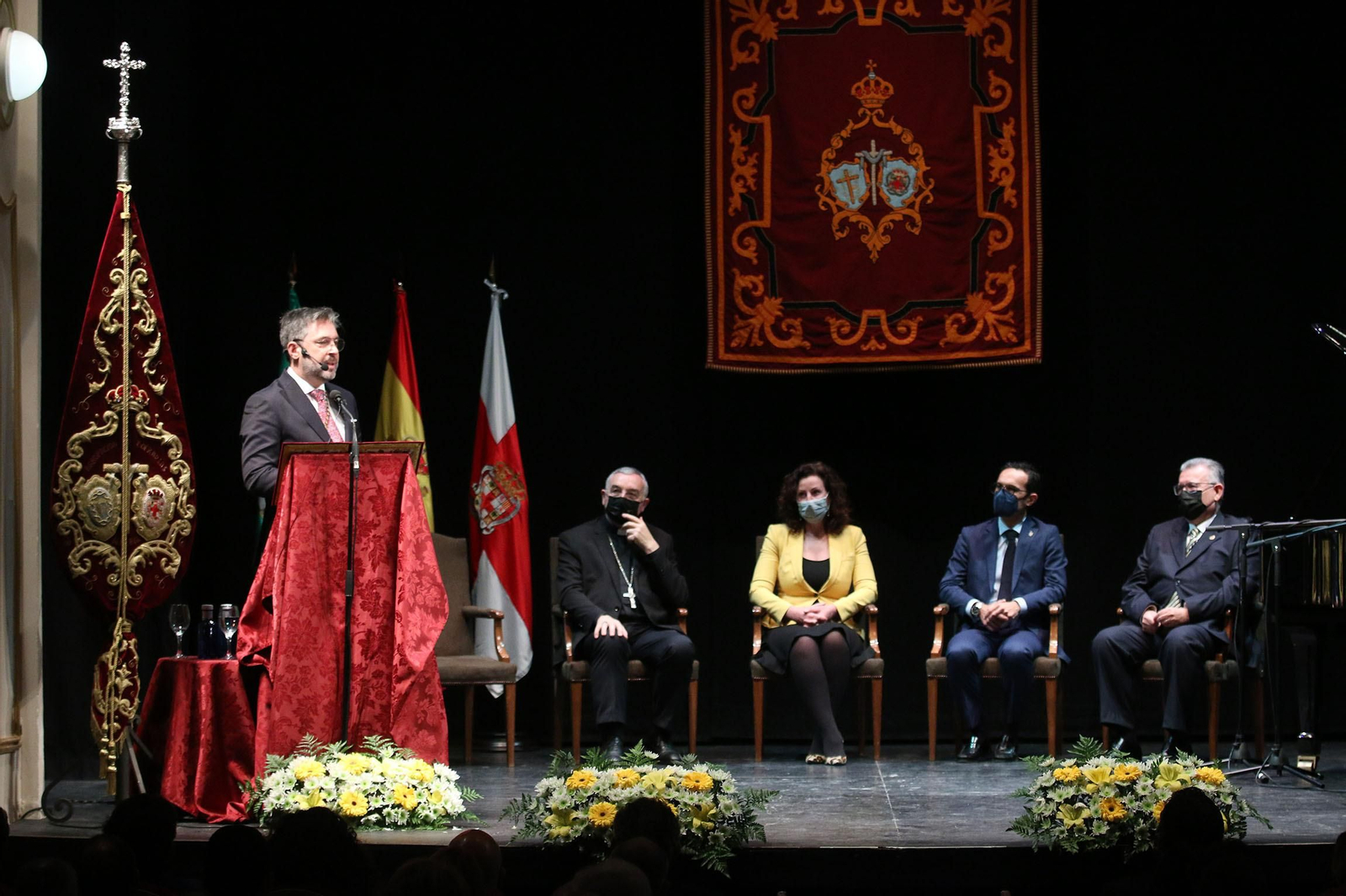 Antonio Salmerón, durante su pregón.