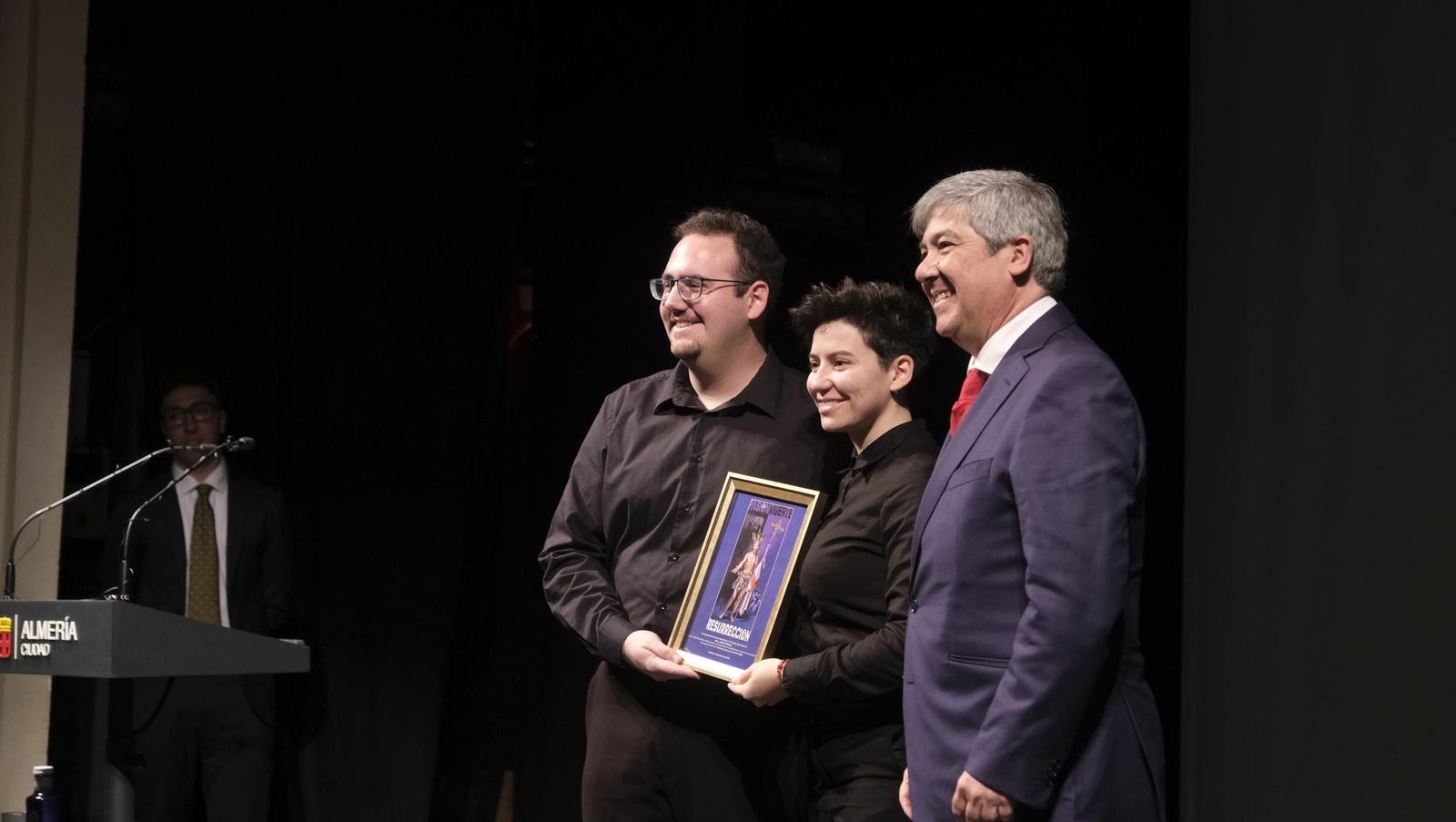 Imágenes de la presentación del cartel de la Semana Santa de Almería 2021