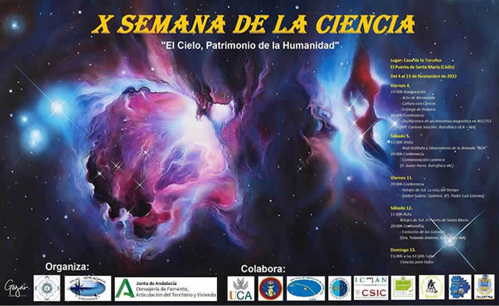 Cartel de la Semana de la Ciencia.