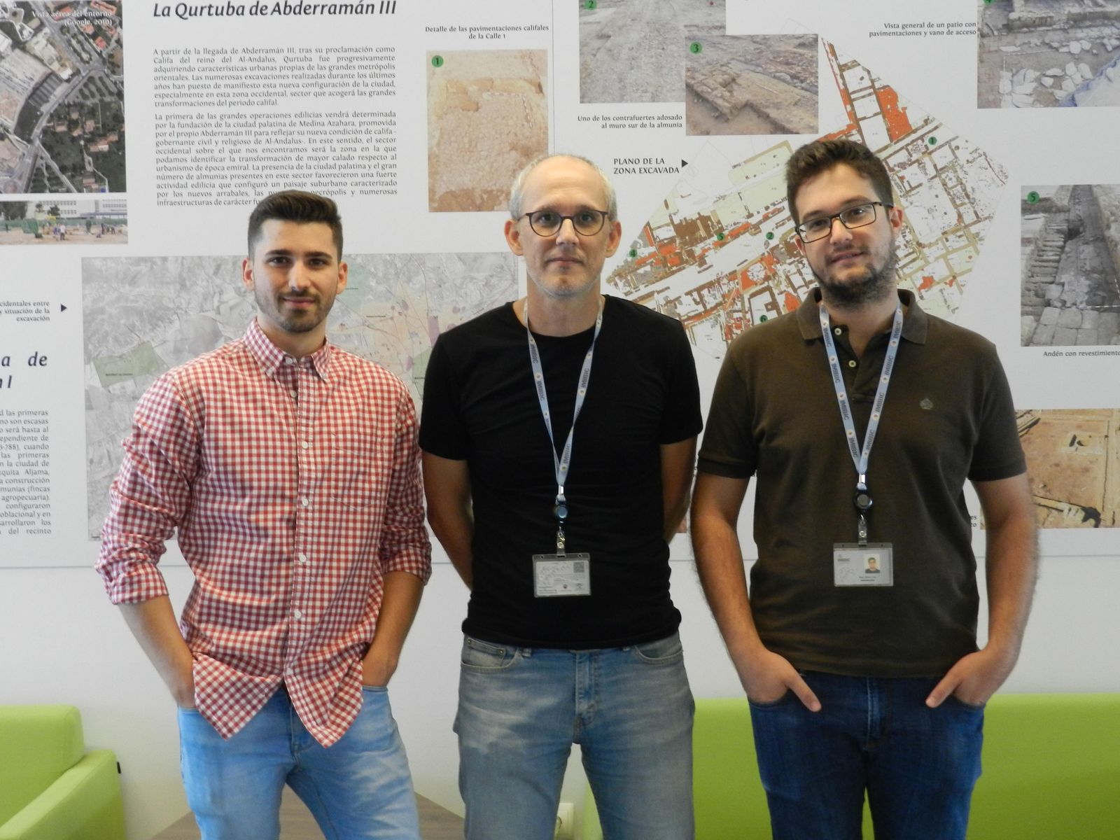 Jorge Corpas investigador de la UCO, Juan Antonio Moriana y Mario Gálvez-Lara, miembros del Imibic