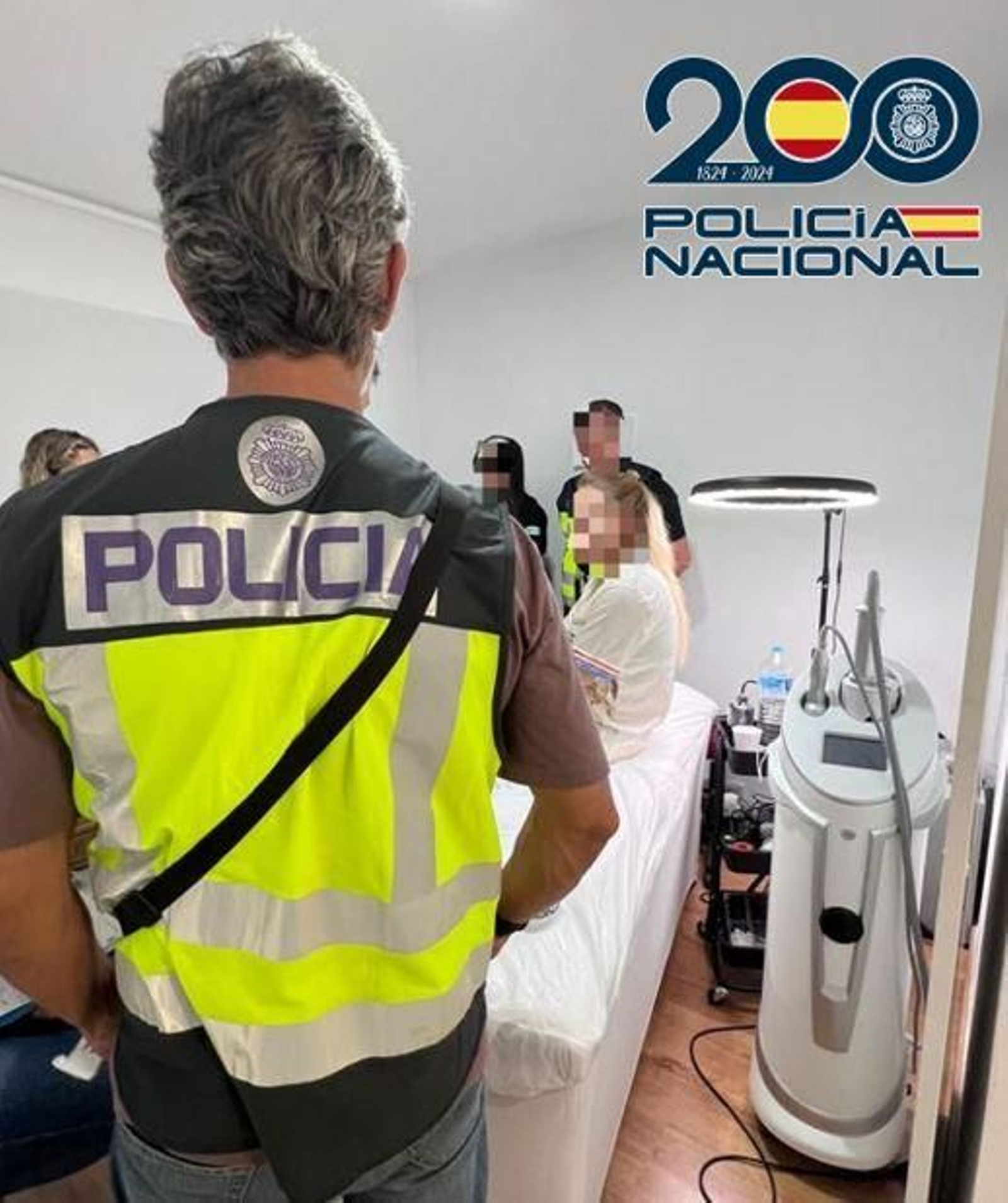 Momento de la detención de la ciudadana rusa.
