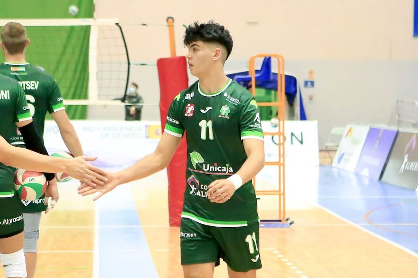 El almeriense, en un partido reciente