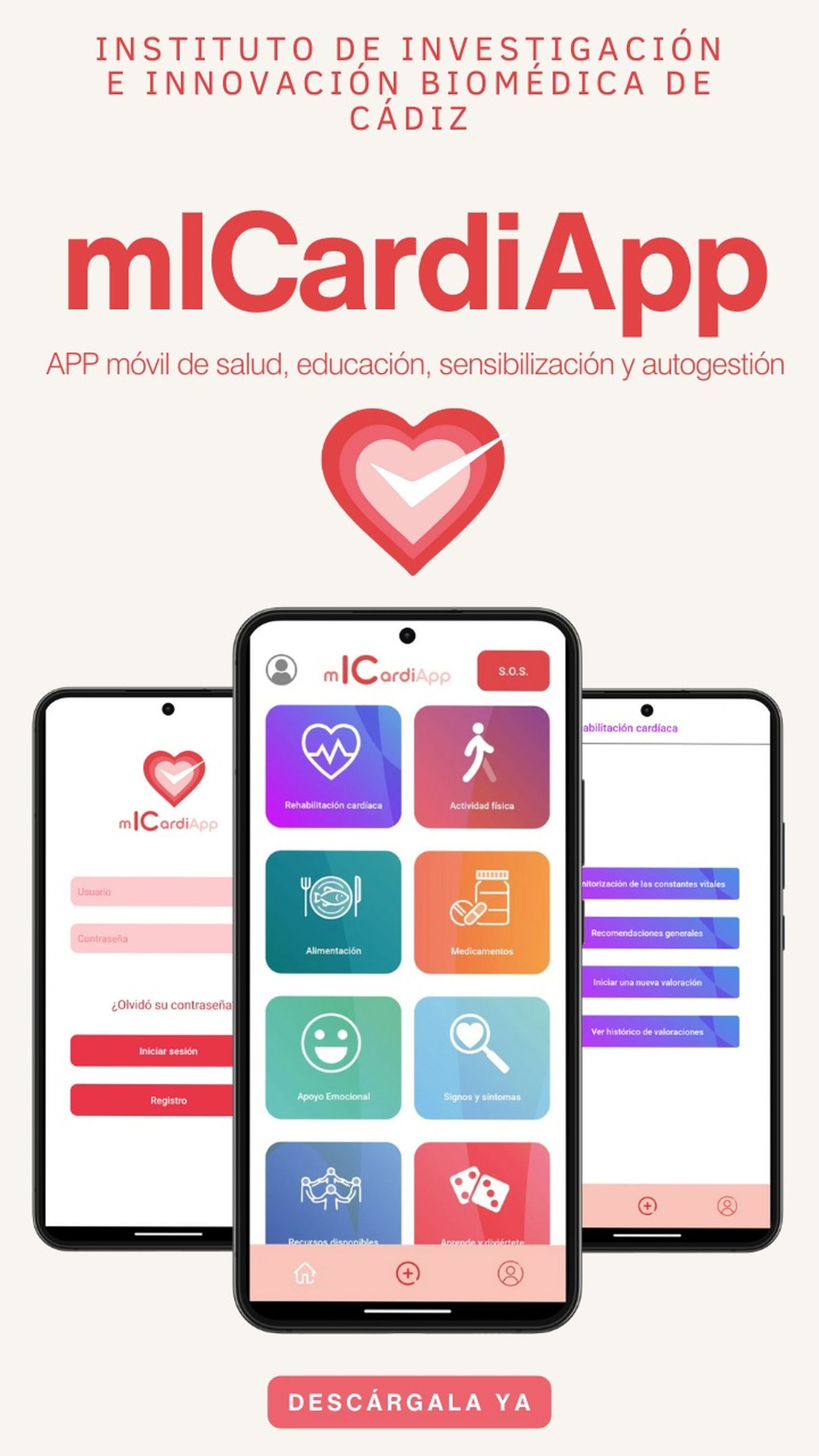 La app 'mICardiApp', una herramienta pionera para pacientes con insuficiencia cardíaca.