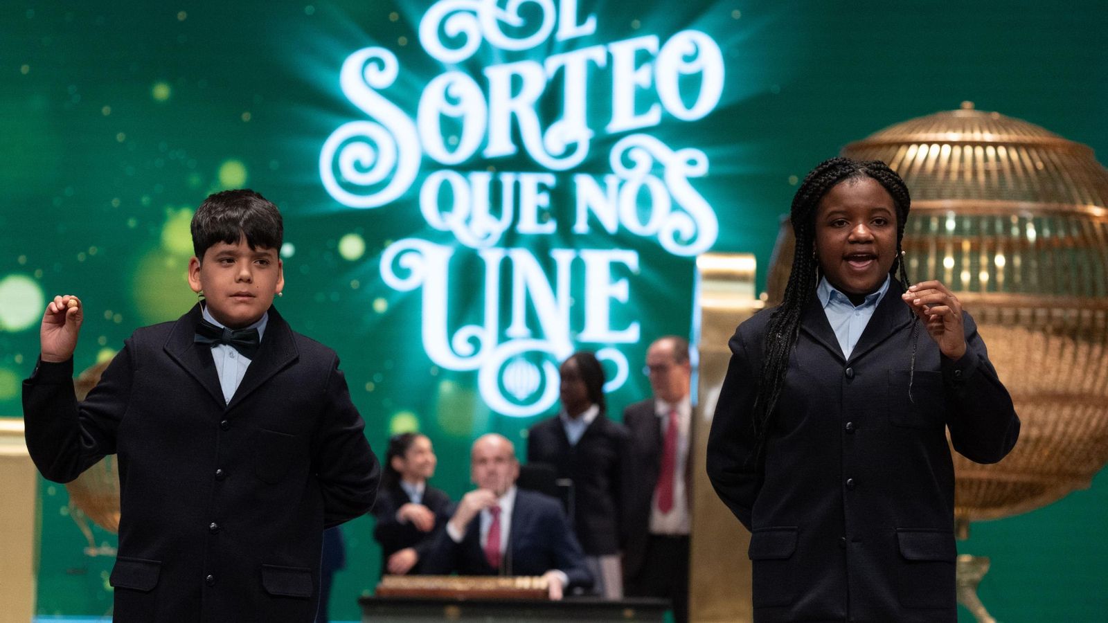 Celebración de la Lotería de Navidad de 2023.