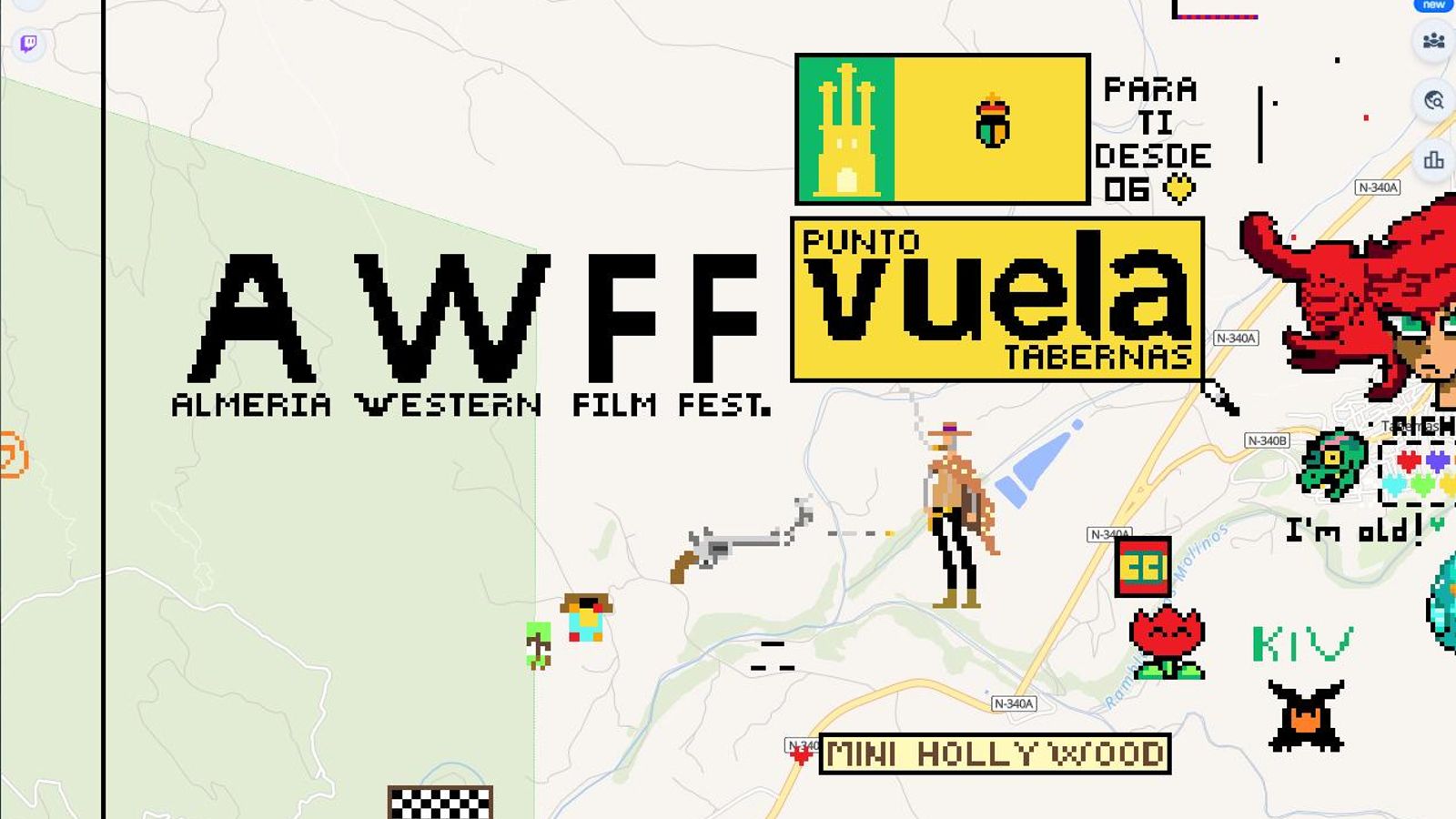 Dibujo realizado en el Punto Vuela de Tabernas.