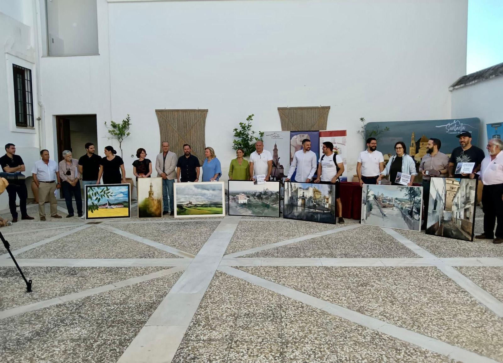 Entrega de los premios del IV Certamen de pintura rápida Villa de Santaella.