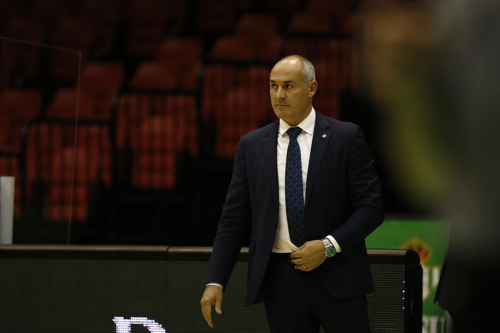 Curro Segura, durante el partido ante el Bilbao Básket.