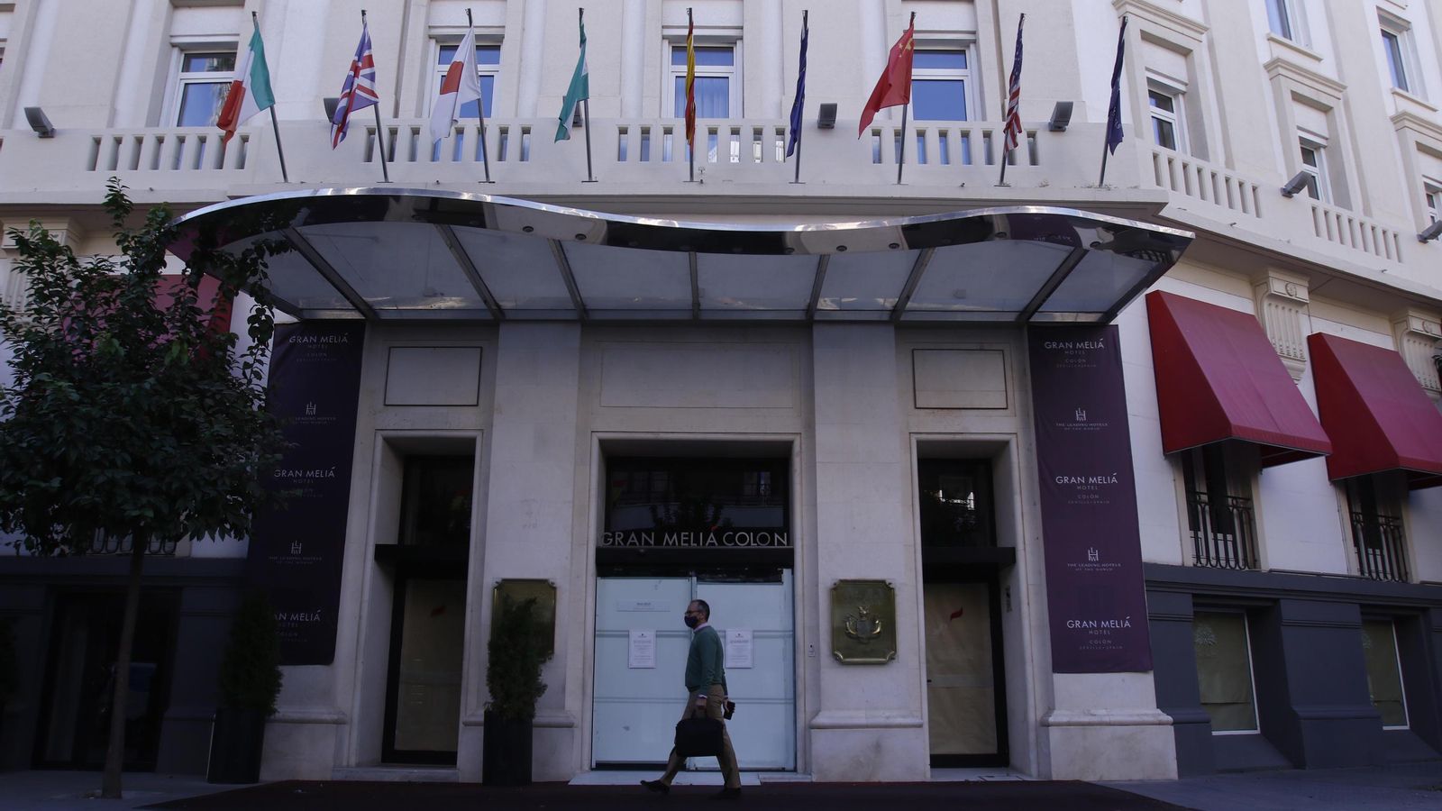 El hotel Colón es el único de cinco estrellas que permanece cerrado en Sevilla desde el inicio de la pandemia.