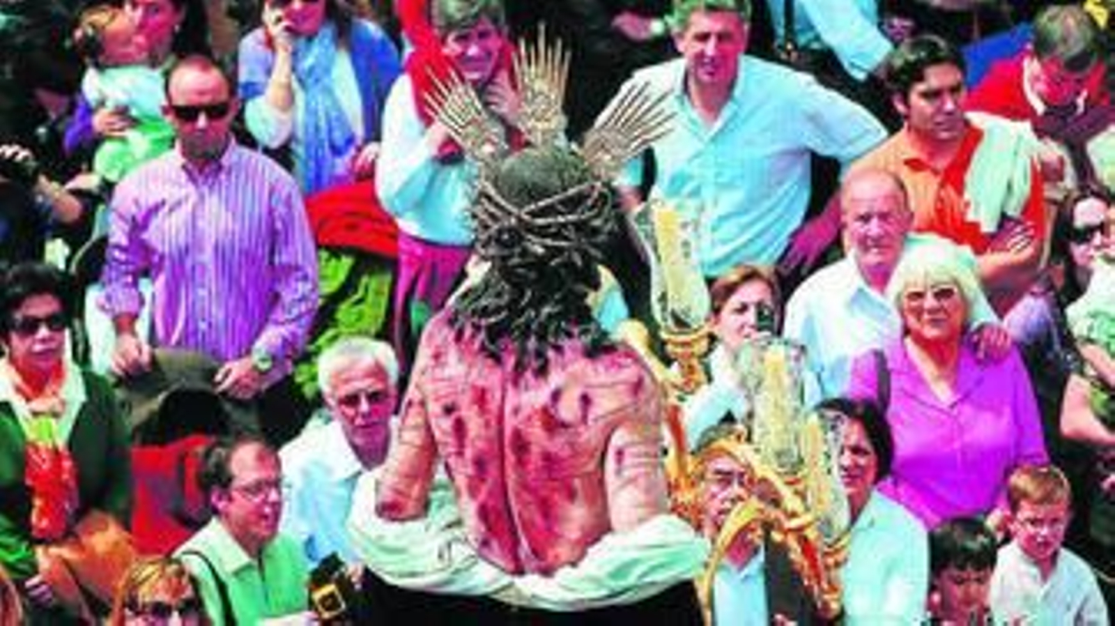 El Señor del Amor Despojado de Sus Vestiduras, en la salida procesional del Domingo de Ramos.